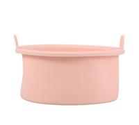 TOGEVAL Cuenco de Silicona para Derretir Cera Resistente al con Interior Antiadherente Práctico y Fácil de Limpiar para Depilación y Repostería Rosa