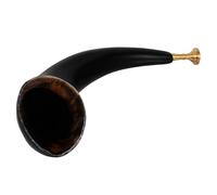 TOGEVAL Cuerno Vikingo Natural de Buey 30-35 CM para Cosplay y Halloween Trompeta Rústica Portátil para Disfraces Vikingos y Piratas Accesorio de Cuerno para Juegos de Rol y Fiestas