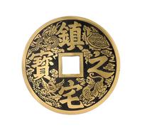 TOGEVAL de Fortuna de Cobre Decorativa con Diseño para Colgar Amuleto de Suerte y Prosperidad Feng Shui Adorno Único para Hogar y Colección