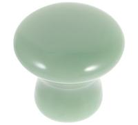 TOGEVAL de Masaje Facial de Jade Verde Forma de para Circulación Desintoxicación y de Puntos Gatillo Masajeador Manual Duradero para Cuello y Rostro