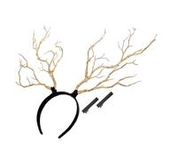 TOGEVAL Diadema de Asta de Rama Dorada 1 Unidad para Fiestas y Celebraciones Diseño Forestal para Mujeres y Niñas, Accesorio Ligero para Fotos y Eventos Temáticos