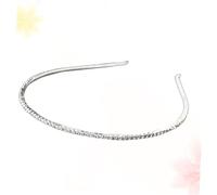 TOGEVAL Diadema de Cristal para Mujer Brillantina 2 Unidades Tamaño Estándar para Boda y Fiestas Color Plateado Accesorio Elegante y Delicado para Novias y Damas de Honor