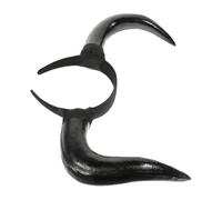 TOGEVAL Diadema de Cuernos Grandes para Fiesta de Halloween, Accesorio Ligero de Cosplay, Diadema Cuernos de Buey en Color Natural, Complemento Único para Disfraz y Eventos Temáticos