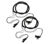 TOGEVAL Diadema De Pañuelo Árabe Con Borlas Para Hombre, Accesorio Shemagh Keffiyeh De 56 Cm, Color Negro, Adecuado Para Disfraces y Fiestas Temáticas De Medio Oriente, Pack De 2 Unidades