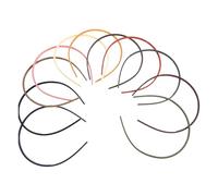 TOGEVAL Diadema Fina Antideslizante de Plástico 0,5 Cm 11 Unidades para Mujer y Niña, Aro Ligero y Sólido para Deportes, Yoga, Maquillaje y Uso Diario, Banda Sencilla para