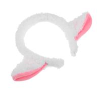 TOGEVAL Diadema Orejas de Cordero de Peluche Color Crema 1 Unidad Tamaño Único para Disfraz Infantil Cosplay y Fiestas Temáticas de Animales