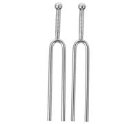 TOGEVAL Diapasón De Guitarra 2 Piezas, Tono Estándar a 440 Hz, Accesorios Musicales Plateados, Afinación Precisa Para Guitarras Acústicas y Eléctricas