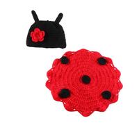 TOGEVAL Disfraz Unisex para Recién Nacido con Estrellas Conjunto de Fotografía de Punto Gorro para Sesión de Fotos de Atuendo Cómodo y Delicado para Estudio Fotográfico
