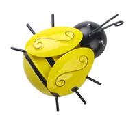 TOGEVAL Escultura De Abeja De Hierro Decorativa 3d Para Pared Grande, Colgante Para Jardín y Patio Exterior, Adorno Metálico Resistente Para Decoración De Muros y Vallas