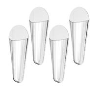 TOGEVAL Estante De Almacenamiento De Tijeras De Pared 4 Unidades Transparente Para Mascotas