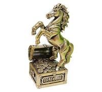 TOGEVAL Estatua de Caballo de Latón Decorativa para Escritorio Escultura de Caballo de Pie Feng Shui para Oficina y Hogar Adorno Chino de Buena Suerte y Prosperidad del Zodiaco 2026