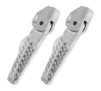 TOGEVAL Estriberas Plegables para Motocicleta, Juego de 2 Pedales Traseros de Alta Dureza, Reposapiés Trasero Resistentes para Accesorios de Moto, Compatibles Scooters y Motos de Calle