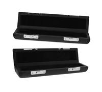 TOGEVAL Estuche para Flauta Piccolo de 16 Agujeros, Caja de Pu Negra con Revestimiento Suave, Ligero y Compacto, Bolsa de Transporte para Instrumentos de Viento, Protección contra