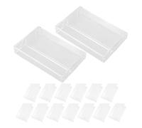 TOGEVAL Estuche Transparente para 15 Casetes Retro Caja Organizadora de Plástico Exhibidor Compacto para Almacenamiento y Protección de Cintas de Música en Casa Escuela y Oficina