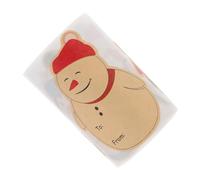TOGEVAL Etiquetas Adhesivas Navideñas Divertidas para Fiestas Pegatinas Kraft con Muñeco de Unidades Etiquetas para Regalos y Decoración Festiva