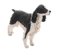 TOGEVAL Figura Realista de Perro Spaniel de Resina Modelo Coleccionable sin Batería Decoración Estática para Mesa Regalo para Fiestas Cumpleaños
