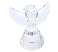 TOGEVAL Figurita Ángel de Cristal Pulido Escultura Decorativa para Jardín y Hogar Adorno Estable con Textura Regalo para Cumpleaños y