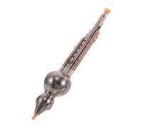 TOGEVAL Flauta de Calabaza Hulusi si Bemol para Principiantes Instrumento Musical Tradicional Chino Baño de Cobre Flauta China de Tres Tonos Ligera y Portátil para Práctica y Enseñanza