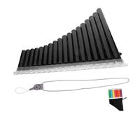 TOGEVAL Flauta De Pan c Instrumento Musical Profesional De Tubos Material Abs Para Estudiantes y Principiantes Incluye Bolsa De Transporte Negro