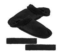 TOGEVAL Forros de Calzado Plantillas de Algodón de Felpa Negra, Extraíbles y Lavables, Talla 36-37, Insertos Peludos para Pantuflas y Zapatos de Invierno, Funda Gruesa y Cálida para Uso