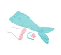 TOGEVAL Fotografía para Recién Nacidas con Disfraz de de Crochet Suave Conjunto de Sujetador y Diadema Hechos Mano para Sesión de Fotos Casa o Estudio Regalo para Bebés Recién Nacidos