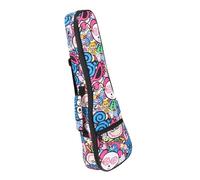 TOGEVAL Funda para Ukelele para Uso Familiar y Profesional de Concierto de 21 Pulgadas Correa Hombro, Práctica y Fácil de Transportar, Fabricada en Plástico Resistente