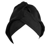 TOGEVAL Gorro Cabello de Seda de Simulación 1 Unidad Talla Única Gorro Anticaída para Mujeres y Niñas Uso Nocturno para Cuidado del Cabello Negro