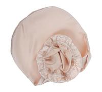 TOGEVAL Gorro para Dormir de Satén para Cabello Rizado con Banda Elástica Ancha, Material de Imitación Seda, Reduce la Fricción y Cuida el Cabello Noche para Mujeres