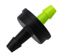 TOGEVAL Gotero de Riego por Goteo Compensación de Presión 30L Estabilizador de Flujo 100 Unidades Negro y Verde Claro Micro Riego para Jardín Césped y Macetas