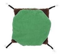 TOGEVAL Hamaca Colgante para Hámster Verde Suministros para Jaula Nido Cálido para Tu Mascota
