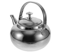 TOGEVAL Hervidor de Agua de Cocina de Acero Inoxidable 16 CM Filtro Integrado Tetera Doméstica sin Silbido Resistente al Desgaste para Preparar Té Frío y Bebidas Calientes