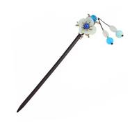 TOGEVAL Horquilla Vintage Estilo Antiguo con y Piedra Adorno de Madera para Peinados Updo Mujer Accesorio Chino Elegante