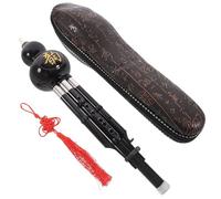 TOGEVAL Hulusi Clave C Instrumento Musical Étnico Ligero y Fácil de Usar Material Abs y Cuproníquel para Niños y Adultos en Set de 1 unidad Negro Color Aleatorio