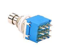 TOGEVAL Interruptor De Pedal De Pines Para Guitarra Conmutador Azul De Pines Switch De Pedal De Efecto De Guitarra Accesorio Para Escenario De