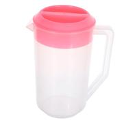TOGEVAL Jarra de Plástico con Medidora Resistente al Calor y Frío con Tapa Hermética para Jugos Bebidas Frías y Calientes Uso Familiar y Fiestas