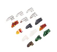 TOGEVAL Juego De 15 Uds. Púa Del Dedo Índice Apretones Pegatinas Púa De Guitarra Plumillas De Guitarra Afinador De Guitarra Sintonizador Guitarra Para Zurdos Púas De Banjo Poseedor Green
