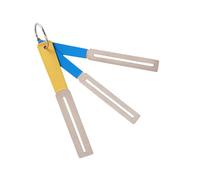 TOGEVAL Juego de 3 Piezas Protector de Diapasón y Cuña Metálica para Afilar Cuerdas de Guitarra, Fácil de Transportar, Adecuado para Trabajos DIY en Guitarras y Bajos Color Aleatorio