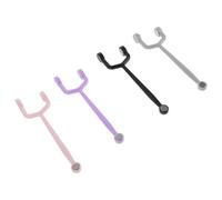 TOGEVAL Juego de 4 Imanes para Uñas Ojo de Gato en Colores Negro, Morado, Gris y Rosa, Varita Magnética para Diseño de Uñas Esmalte Gel, Herramienta Portátil para Manicura DIY en