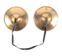 TOGEVAL Juego de Campanas de Platillo de Cobre Hechas a Mano, Instrumento de Percusión Manual Compacto, Campanas para Meditación y Yoga, Sonido Largo y Claro, Adecuado para Relajación