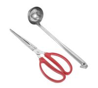 TOGEVAL Juego de Herramientas para Chimenea Pinzas para Leña Pala para Cenizas y Recogedor Resistente Accesorio para Fogatas y Uso en Interiores y Camping Equipo Completo para Manejo