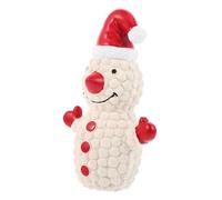 TOGEVAL Juguete Interactivo para Perros De Navidad Muñeco Látex Chirriante Juguete Multifuncional para Masticar y Entrenamiento para Perros Pequeños Diseño Festivo y Duradero