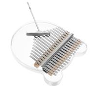 TOGEVAL Kalimba de 17 Teclas Transparente de Acrílico Accesorios Completos Piano de Pulgar Portátil y Resistente para Principiantes Instrumento Musical de Dedo Compacto y Duradero