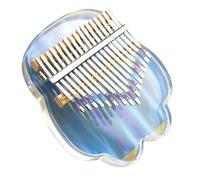 TOGEVAL Kalimba Mini Piano De Dedo De Cristal 17 Teclas Instrumento Musical Acrílico Ideal Para Decoración