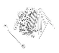 TOGEVAL Kit De Herrajes para De Muebles 20 Unidades 84mm y 48mm De Metal Resistente Conexión Excéntrica Montaje para Gabinetes y Muebles De Oficina