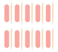 TOGEVAL Kit de Manicura Desechable 50 Mini Limas de Uñas Doble Cara de Madera 5 CM Palitos Empujadores de Cutículas 65 CM Pulidores Finos para Cuidado Profesional y Viaje