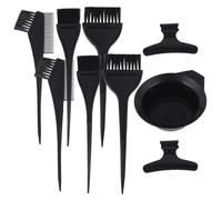 TOGEVAL Kit para Teñir el Cabello de 9 Piezas 6 Pinceles 1 Recipiente y 2 Pinzas Herramientas Profesionales para Coloración en Salón y Uso Doméstico Accesorio Práctico para Kit de