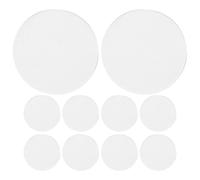 TOGEVAL Lente convexa pequeña, lente doble convexa, kit de lentes ópticas para enseñanza de física básica, acrílico redondo, paquete de 10 piezas, portátil y reemplazable