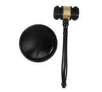 TOGEVAL Martillo y Base de Madera para Juez y Subasta Herramienta Judicial Versátil para Abogados y Profesionales Legales Diseño Elegante para Escritorio y Decoración