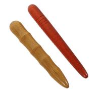 TOGEVAL Masajeador de Pies Profesional de Madera 2 Piezas para Acupuntura y Alivio de Dolores, Herramienta Tradicional Cómoda para Masajes en Mujeres mientras Ven Televisión