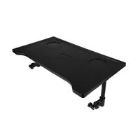 TOGEVAL Mesa Plegable Pequeña Para Silla De Ruedas Negra, Mesa Auxiliar Ligera De Plástico Portátil, Fácil Instalación Para Uso Interior y Exterior, Adaptada Para Personas Mayores
